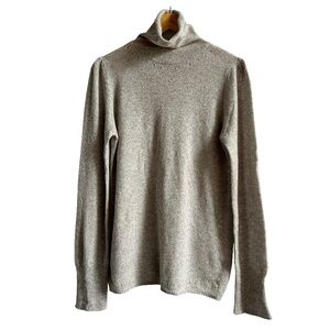 NWOT! | Maje | 100% Cashmere | Turtleneck Sweater | Heather Gray | Size L